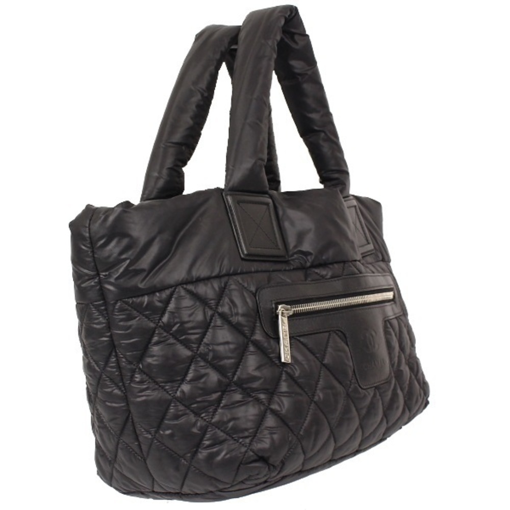 Chanel Small Messenger Coco Coon Nylon Shoulder Bag Black
